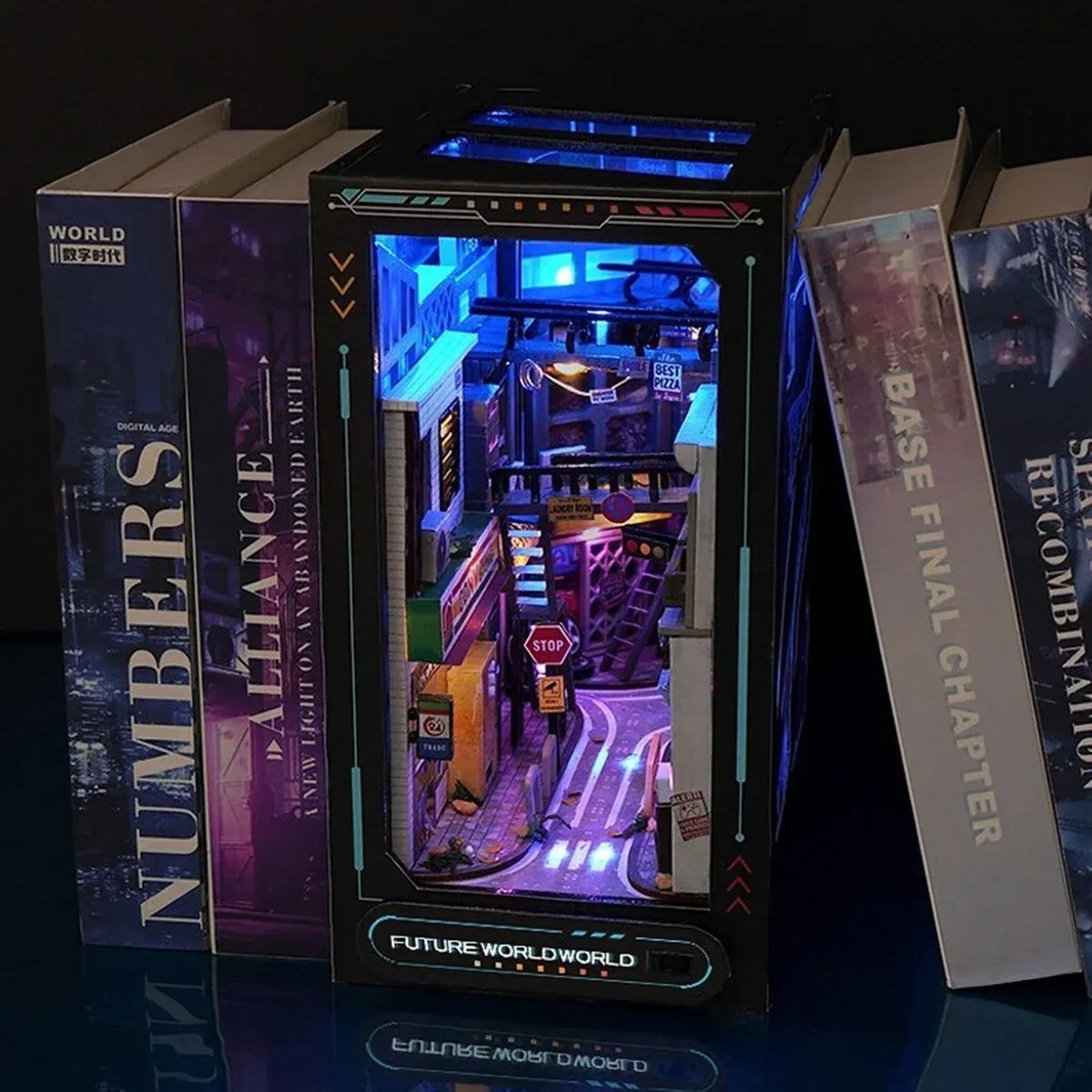 Book Nook Cyberpunk Future World