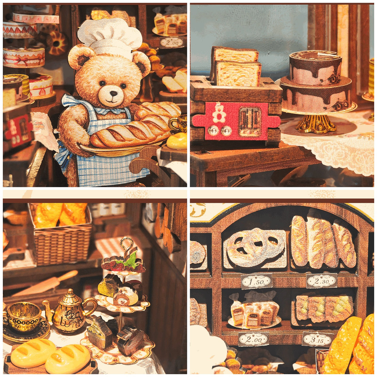 Book Nook Bear Bakery details produit