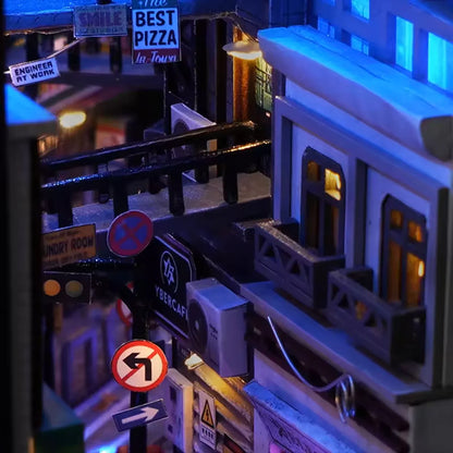 Book Nook Cyberpunk Future World