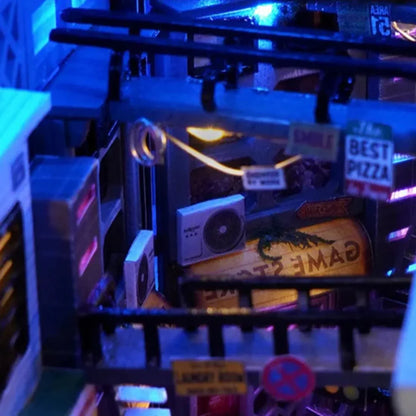 Book Nook Cyberpunk Future World