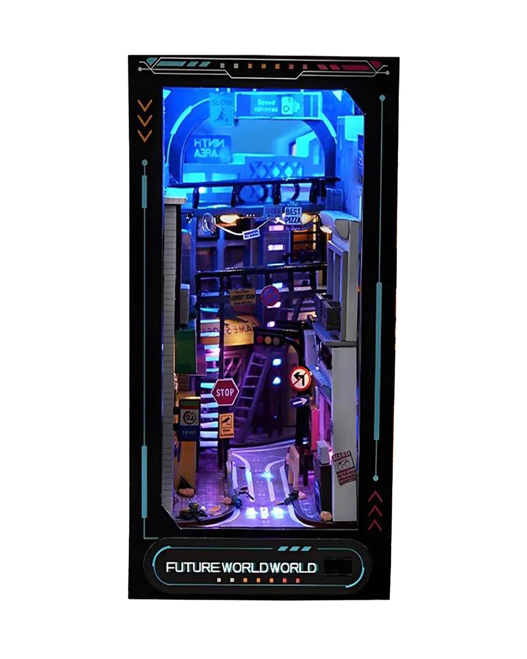 Book Nook Cyberpunk Future World