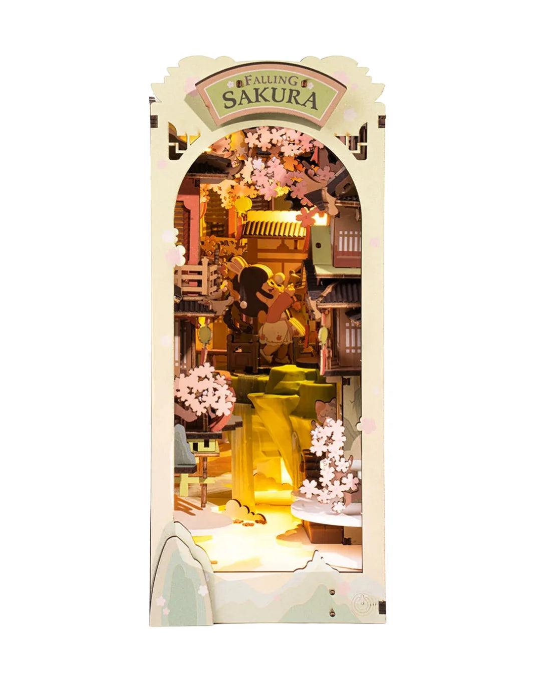 Book Nook Falling Sakura