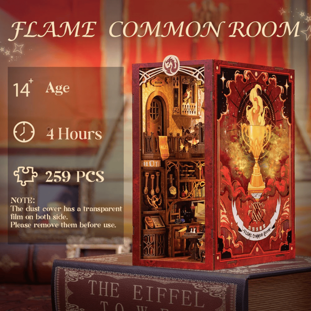 Book Nook Flame Common Room