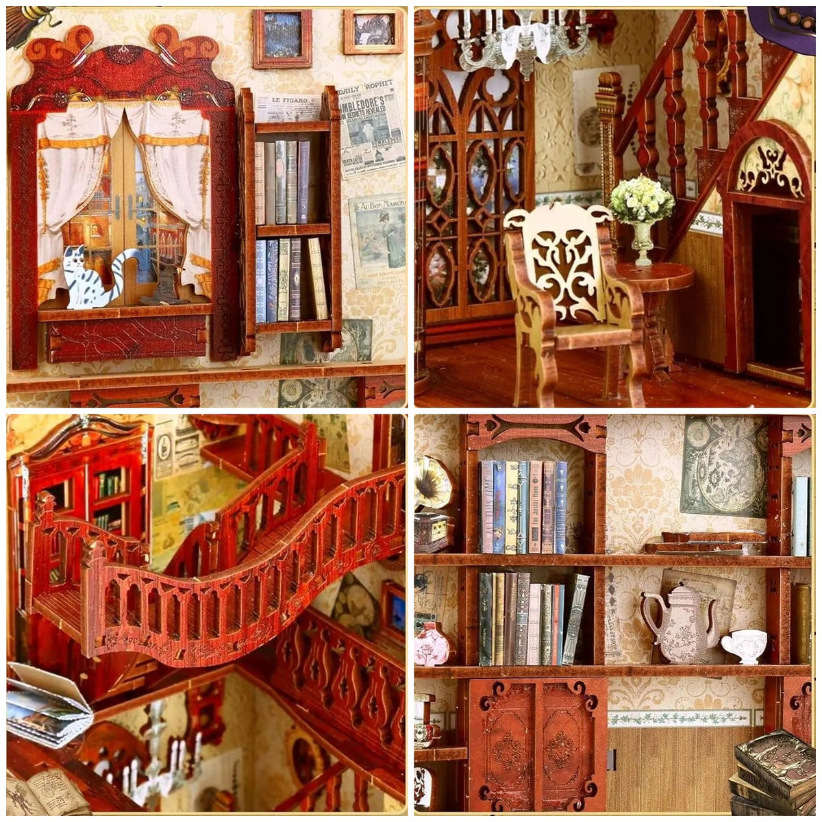 Book Nook Magic Book Booth details produit