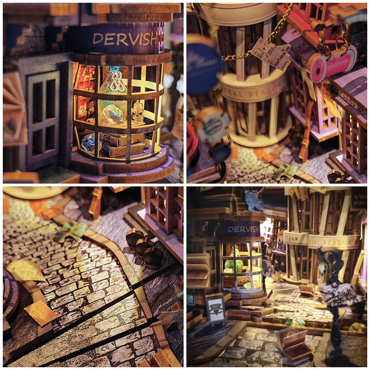 Book Nook Magic Night Alley details produit
