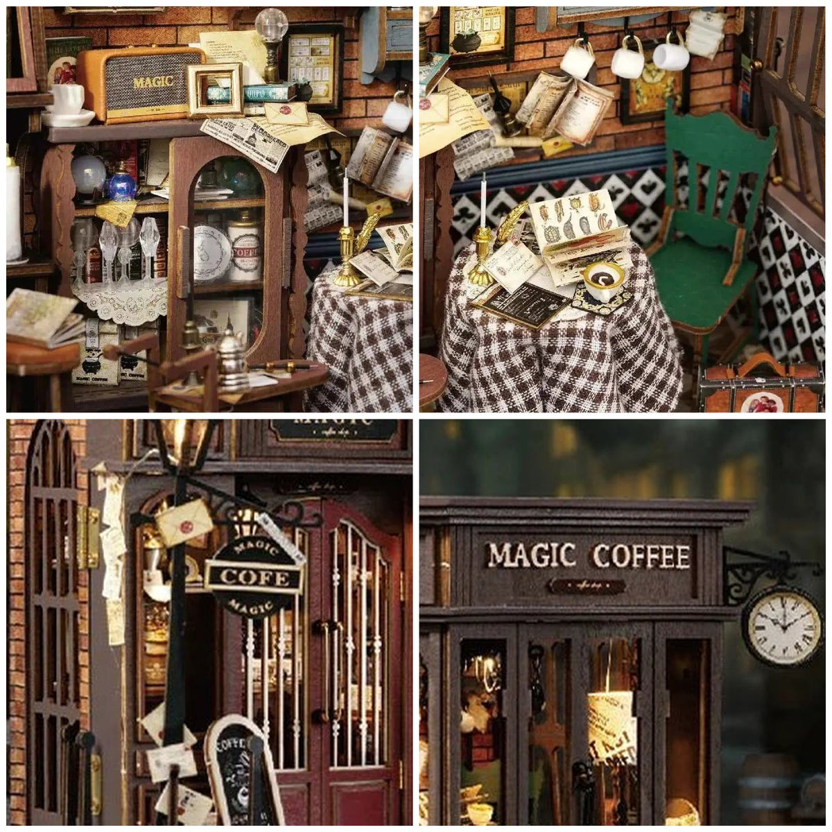 Book Nook Retro Magic Coffee Shop details produit