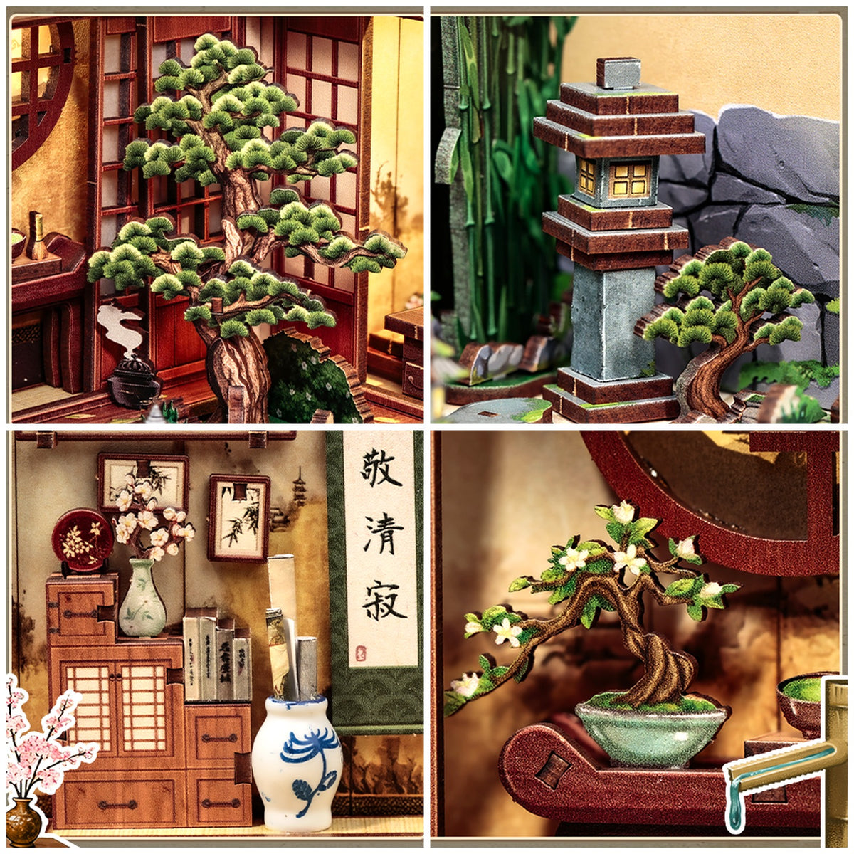 Book Nook Serene Courtyard details produit