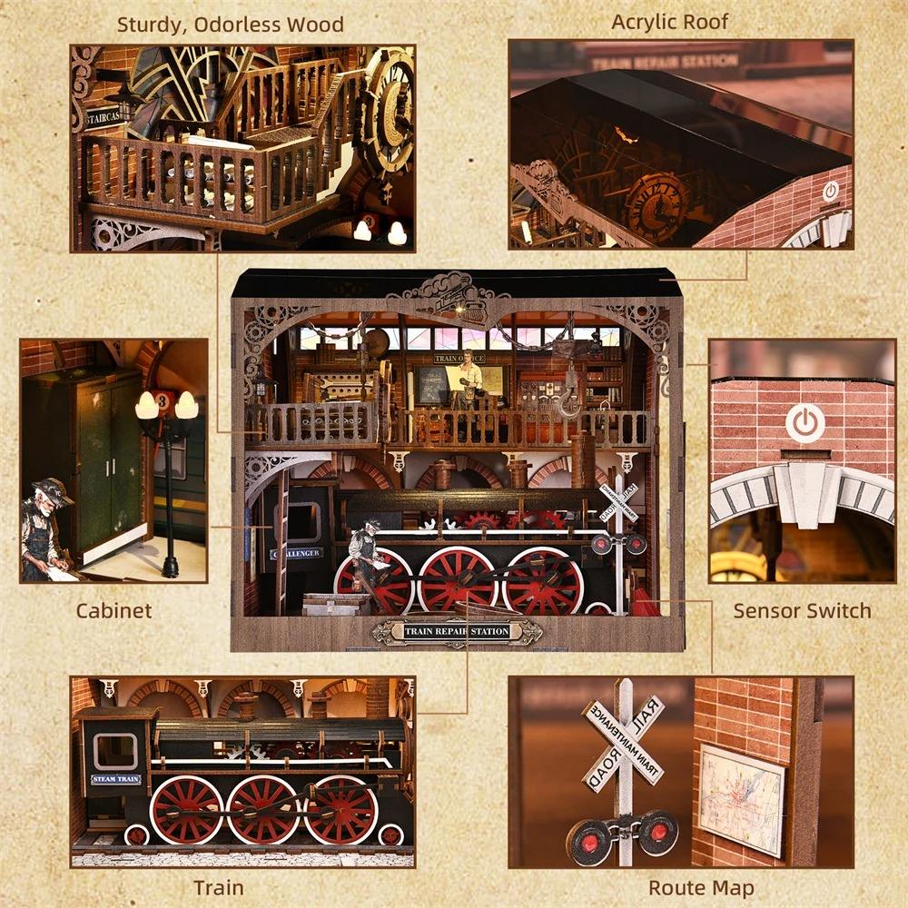 Book Nook Train Repair Station
