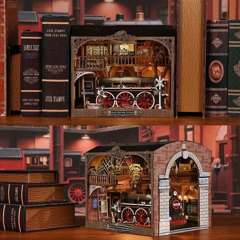 Book Nook Train Repair Station