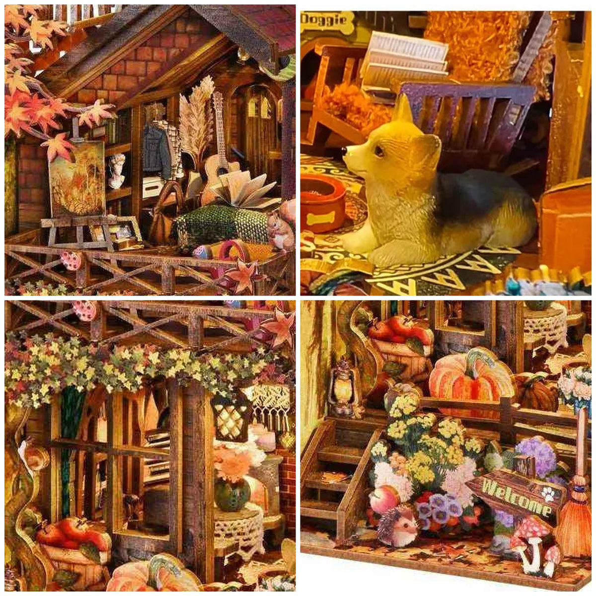 Book Nook Twilight Cottage details produit